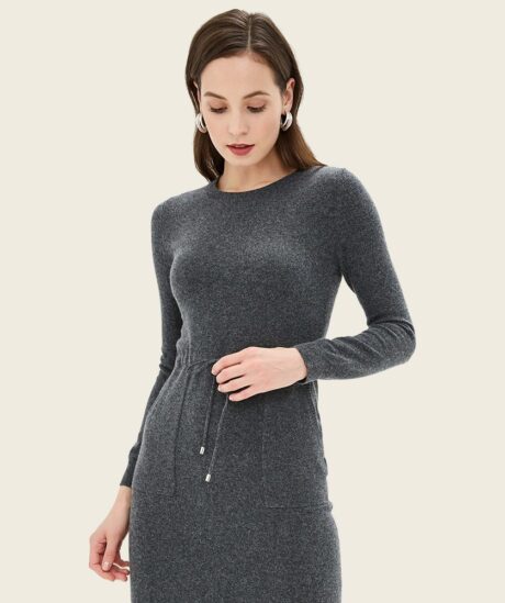 Gray knitted dresses
