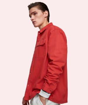 Casual red shirt